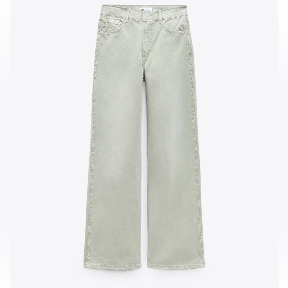 Zara Olive Green Jeans